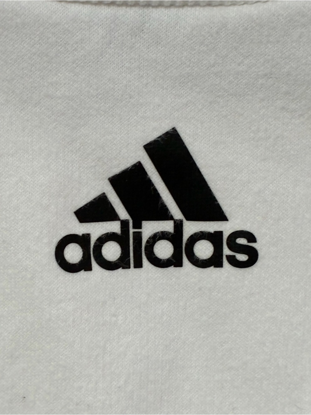 adidas White Women's Cropped Crewneck Sweatshirt with Logo - Picture 6 of 11